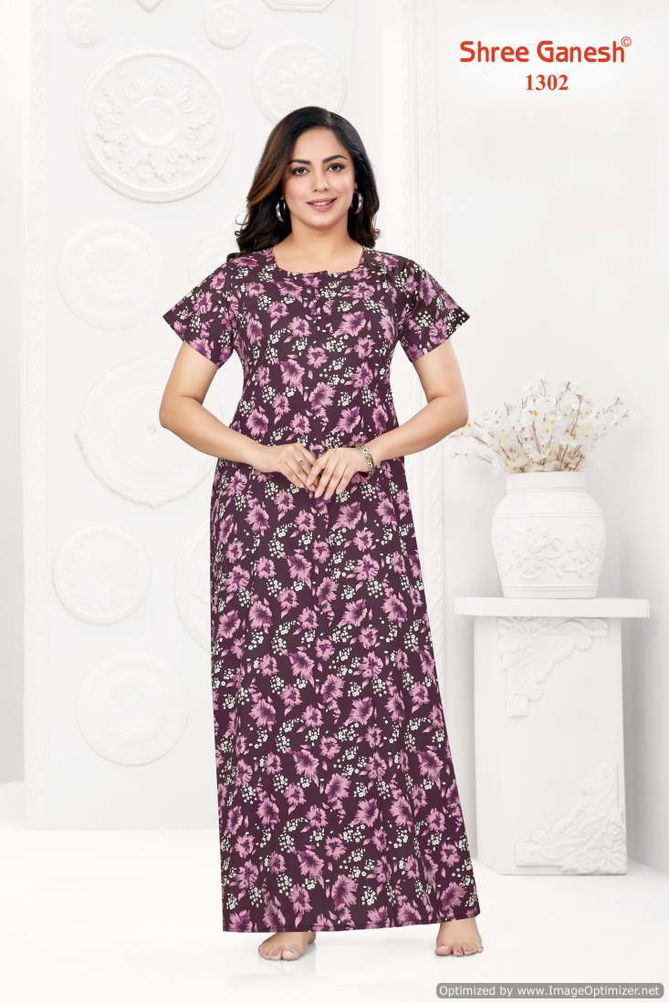 Kavya Nighties Vol 3 By Shree Ganesh Cotton Printed Night Wear Nighty Wholesale Online